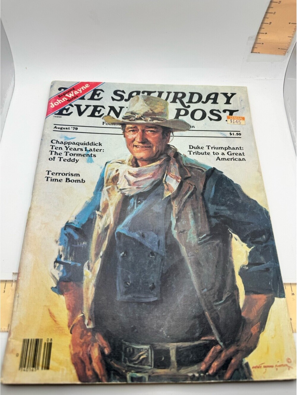 The Saturday Evening Post  August 1979 John Wayne Great Pictures And Ads